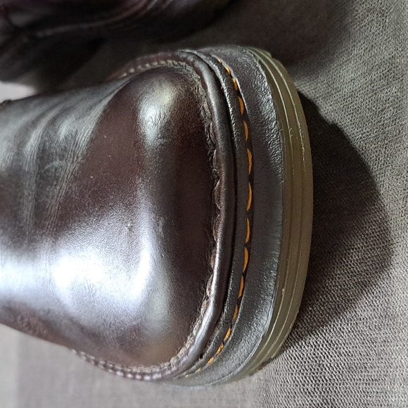 Dr. Martens Orson Brown Smooth + Textured Leather Slip On Loafer VG- US M7 W8 - Picture 6 of 16